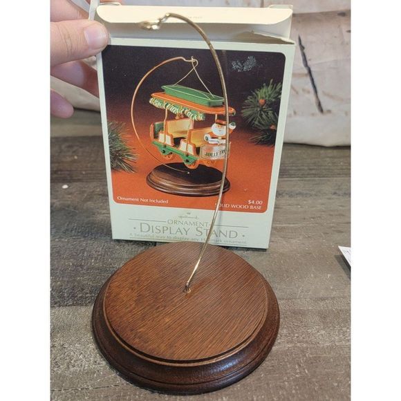 Hallmark Holiday Hallmark Ornament Display Stand Wood Base Poshmark